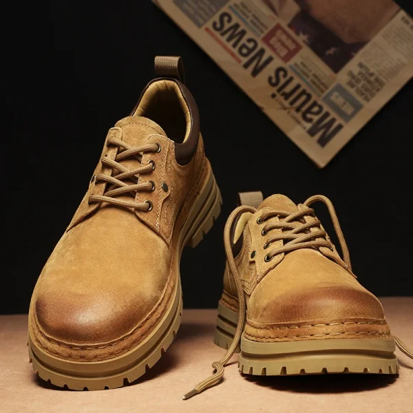 SMVP casual big-head leather shoes for men's outdoor wear and classic work shoes for men - Image 6