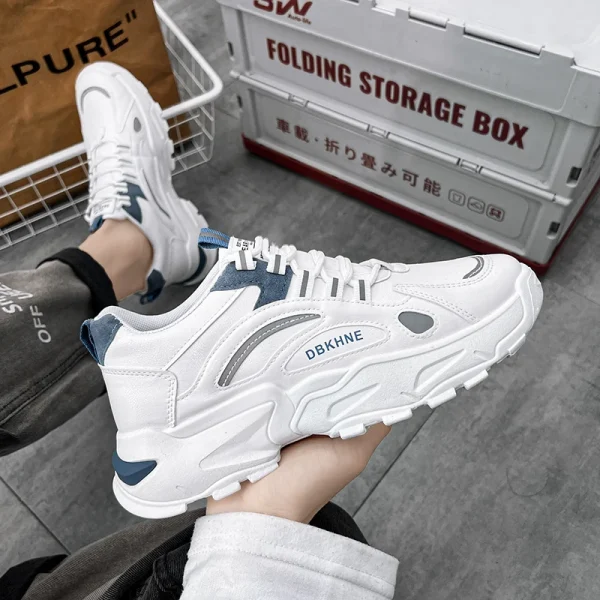 Men's Shoes Spring and Summer Canvas Breathable Casual Board Shoes Men's 2024 New Fashion Trend Low White Shoes Sneakers - Image 6