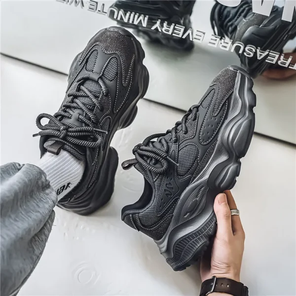 Sports Casual Men Shoes Anti Slip Wear-Resistant Trendy Breathable Outdoor Running Soft Platform Soles Comfort Male Sneakers - Image 3