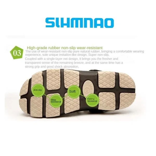 Men's Summer Outdoor Fishing Shoes, Anti Slip Lightweight Casual Beach Sandals, Durable Thick Soled Shoes for Home Use - Image 3