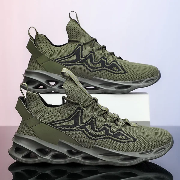 YRZL Mens Athletic Shoes Running Sneakers Breathable Mesh Comfortable Walking Shoes Non Slip Sports Shoes for Men Gym Training - Image 6