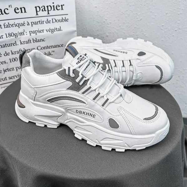 Men's Shoes Spring and Summer Canvas Breathable Casual Board Shoes Men's 2024 New Fashion Trend Low White Shoes Sneakers - Image 2
