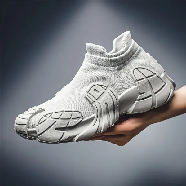 New men and women with the same flying woven socks shoes personality trend breathable sneakers sneakers men's shoes casual shoes - Image 6