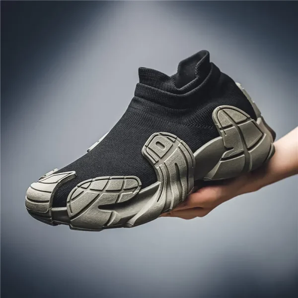 New men and women with the same flying woven socks shoes personality trend breathable sneakers sneakers men's shoes casual shoes - Image 2