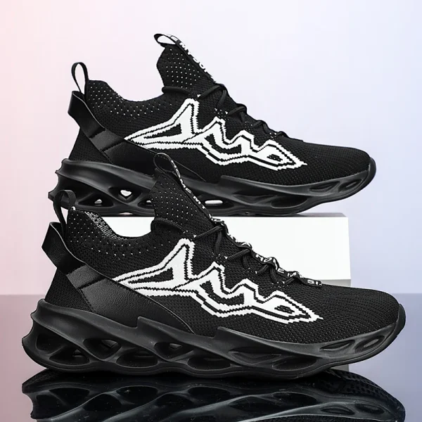 YRZL Mens Athletic Shoes Running Sneakers Breathable Mesh Comfortable Walking Shoes Non Slip Sports Shoes for Men Gym Training - Image 5