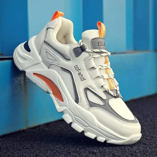 Men's Sports Shoes Casual Running Shoes Breathable Mesh Shoes Walking Basketball Sneakers Thick Soled Height increasing Shoes - Image 2