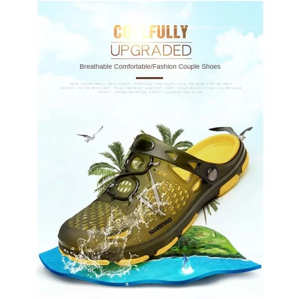 Men's Summer Outdoor Fishing Shoes, Anti Slip Lightweight Casual Beach Sandals, Durable Thick Soled Shoes for Home Use - Image 4