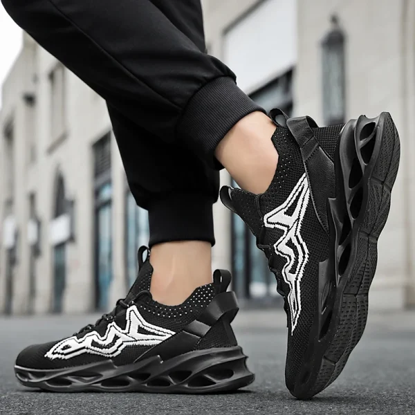 YRZL Mens Athletic Shoes Running Sneakers Breathable Mesh Comfortable Walking Shoes Non Slip Sports Shoes for Men Gym Training - Image 2