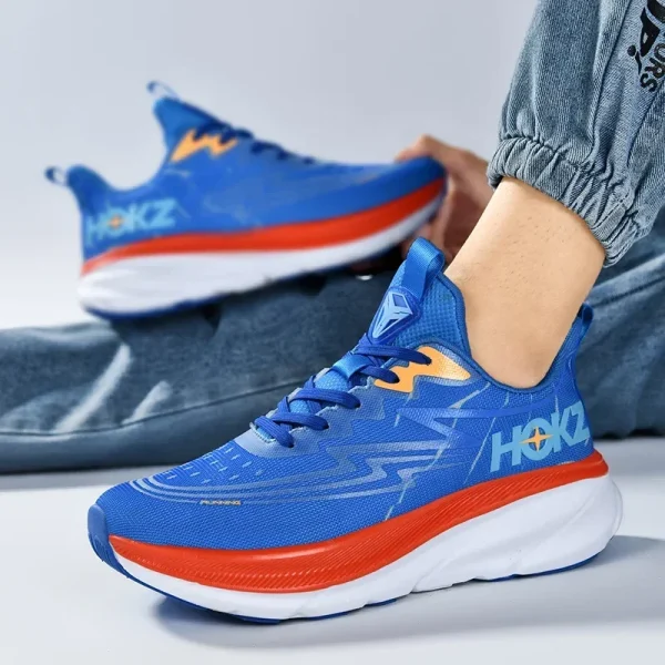 Men's Running Shoes Luxury shoes Jogging Breathable Outdoor Non-Slip Cushioning Trainer Race Sneakers Mesh Couple Off-road Shoes - Image 3