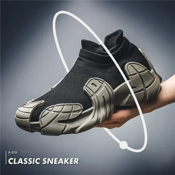 New men and women with the same flying woven socks shoes personality trend breathable sneakers sneakers men's shoes casual shoes - Image 4