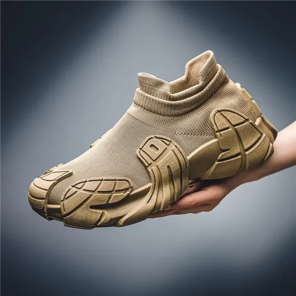New men and women with the same flying woven socks shoes personality trend breathable sneakers sneakers men's shoes casual shoes - Image 5