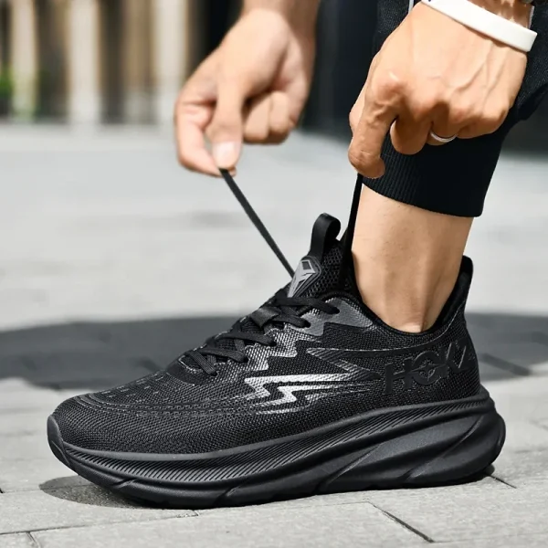 Men's Running Shoes Luxury shoes Jogging Breathable Outdoor Non-Slip Cushioning Trainer Race Sneakers Mesh Couple Off-road Shoes - Image 4